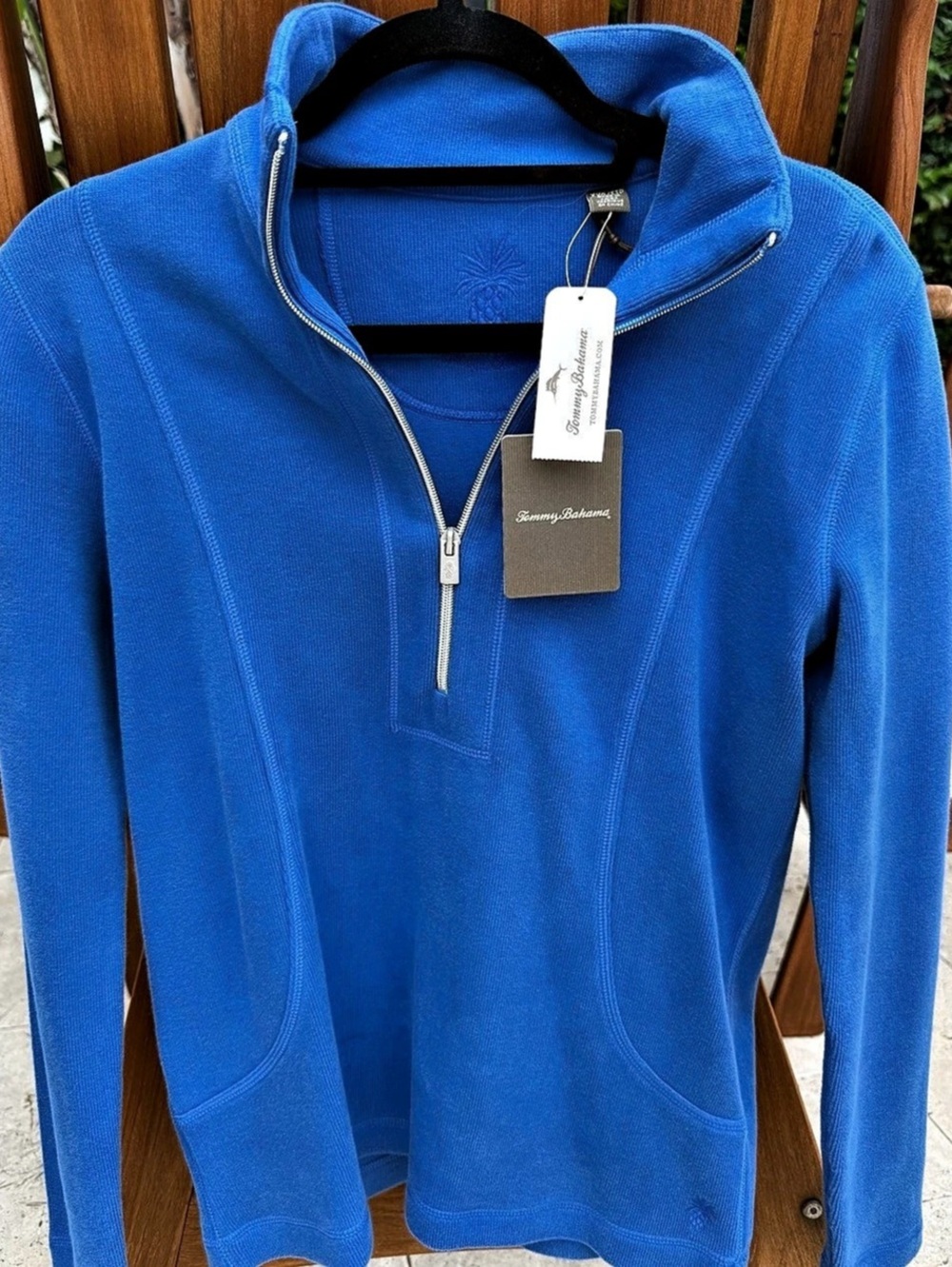 Tommy Bahama Women's Aruba Blue Half-Zip Pullover Size XXS. NWT